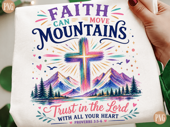 Faith Can Move Mountains T-Shirt Designs