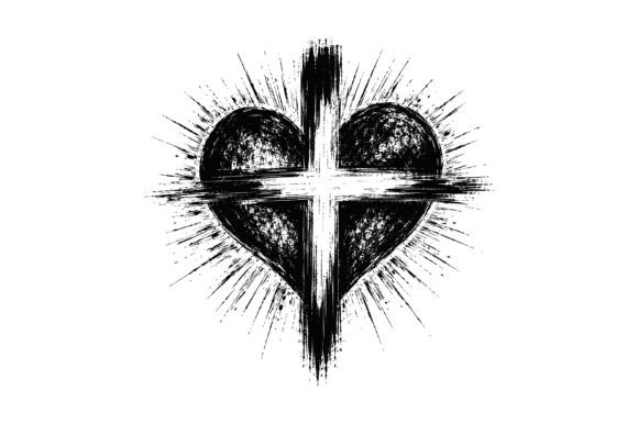 Faith Heart Cross SVG