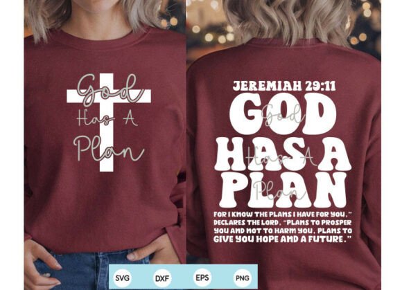 God Has a Plan PNG for T-Shirt Designs
