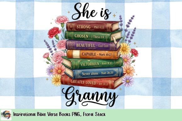 Inspirational Bible Verse Books PNG for T-Shirt Designs