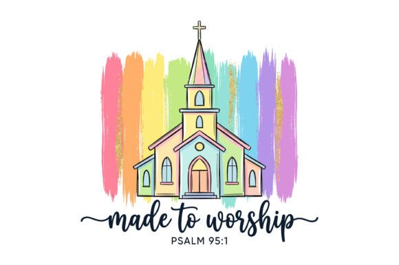 Made to Worship Church Design T-Shirt Designs