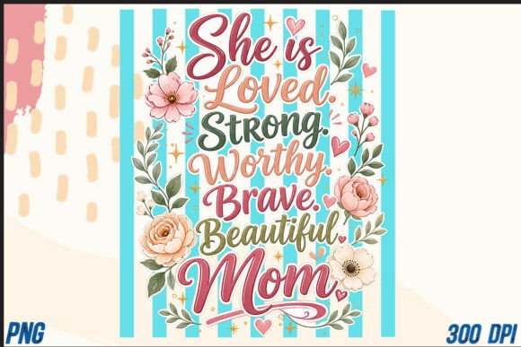 Mother’s Day PNG: She Is Mom T-Shirt Designs