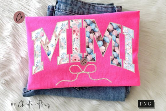 Pearl Easter Mimi PNG Design for T-Shirt Designs