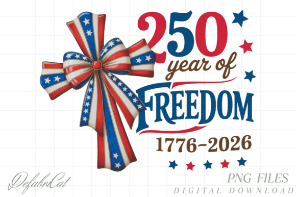 Preppy 250 Years of Freedom Retro T-Shirt Design