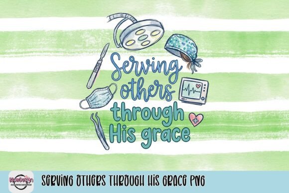 Serving Others Through His Grace T-Shirt Design