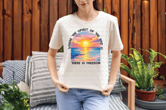 Spirit of the Lord Freedom PNG T-Shirt Designs